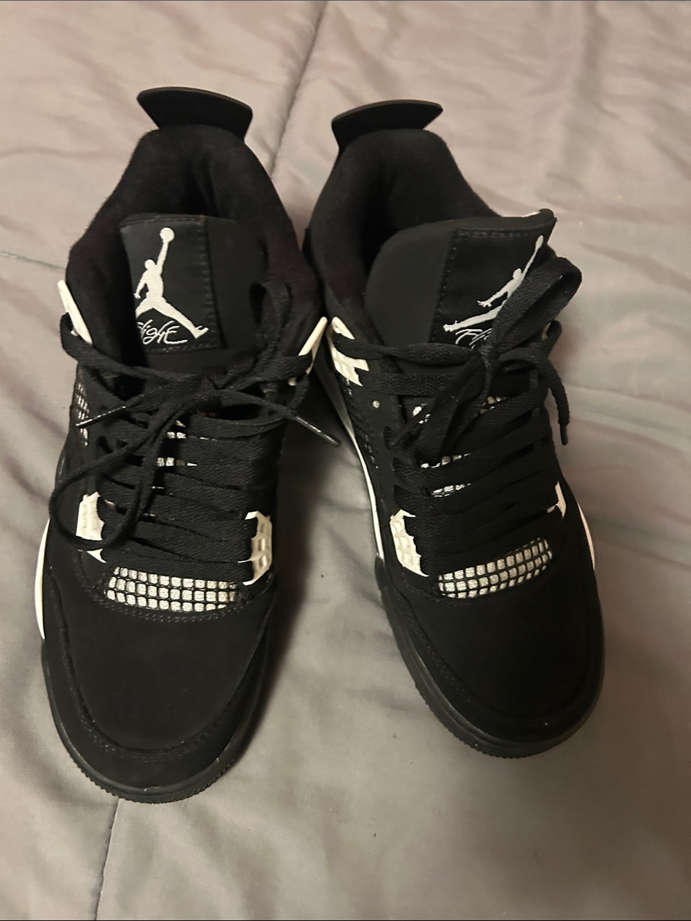 Jordan Men’s Black and White Retro Sneakers